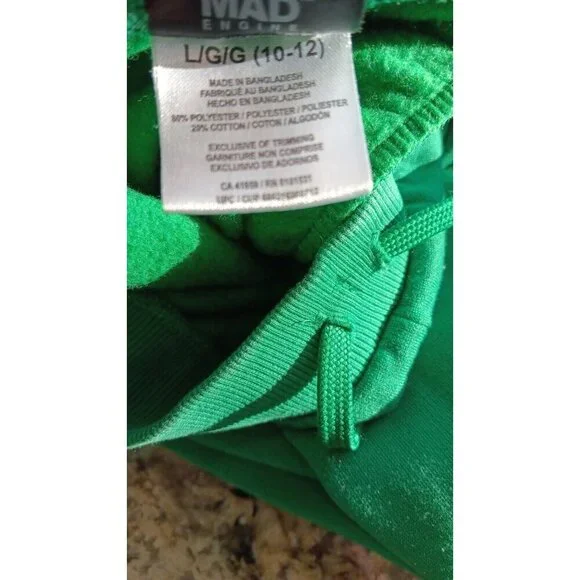 Large 2023 Minecraft Boys Sweatpants Expandable Waist String Tie Green Excellent - Picture 7 of 11